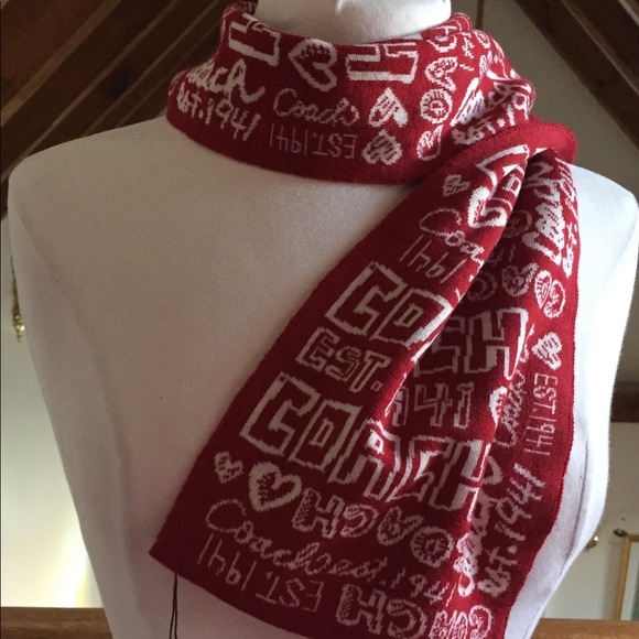 ❤️ Coach Graffiti Scarf Muffler ❤️ - Picture 4 of 8