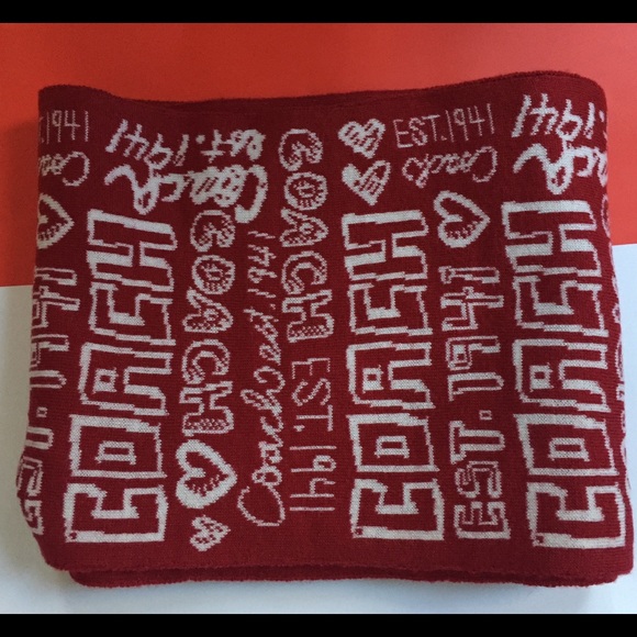 ❤️ Coach Graffiti Scarf Muffler ❤️ - Picture 7 of 8