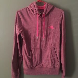 Pink north face hoodie