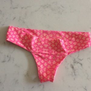 Stone Fox Swim Pineapple Print Bikini Bottom SMALL
