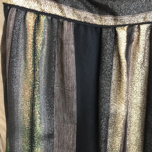 Cynthia Rowley size 2 metallic striped dress NWOT - Picture 3 of 5