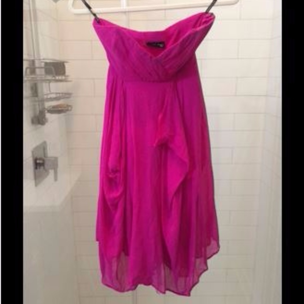 Spotlight by Warehouse hot pink sweetheart dress