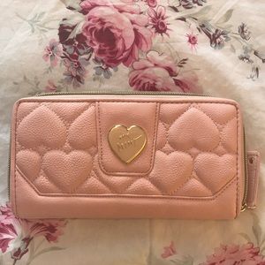 Pink quilted heart Betsey Johnson Wallet