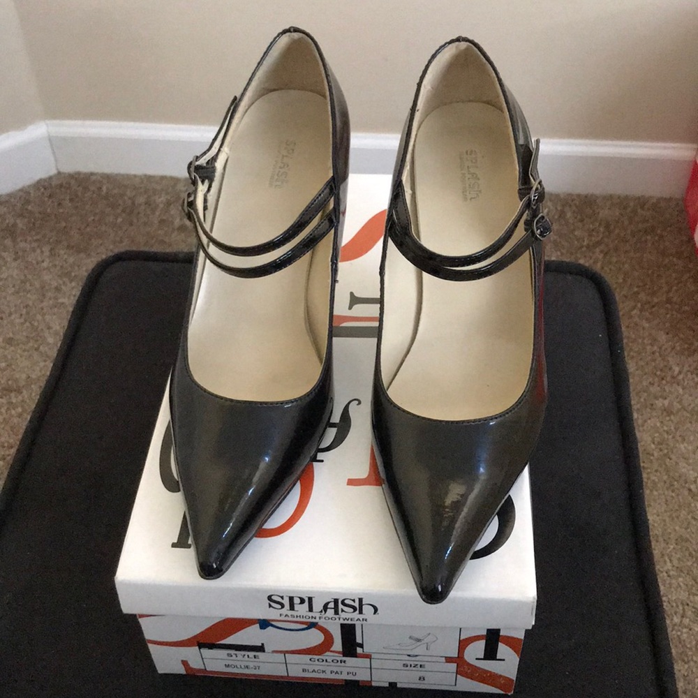 Black Patent Pointed Toe