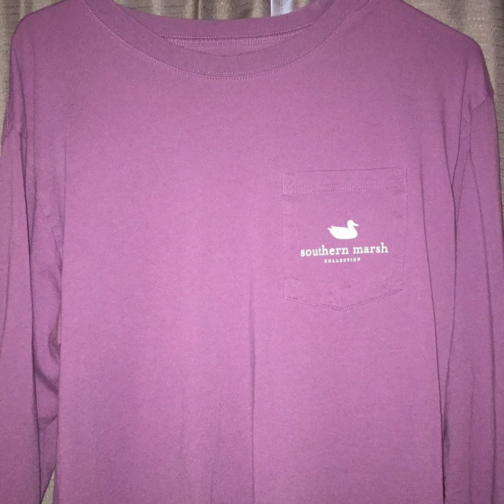Men’s Purple Southern Marsh Long Sleeve