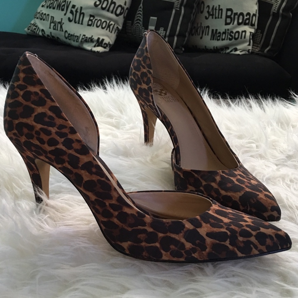 Vince Camuto Leopard Print Heels