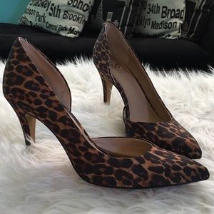 Vince Camuto Leopard Print Heels