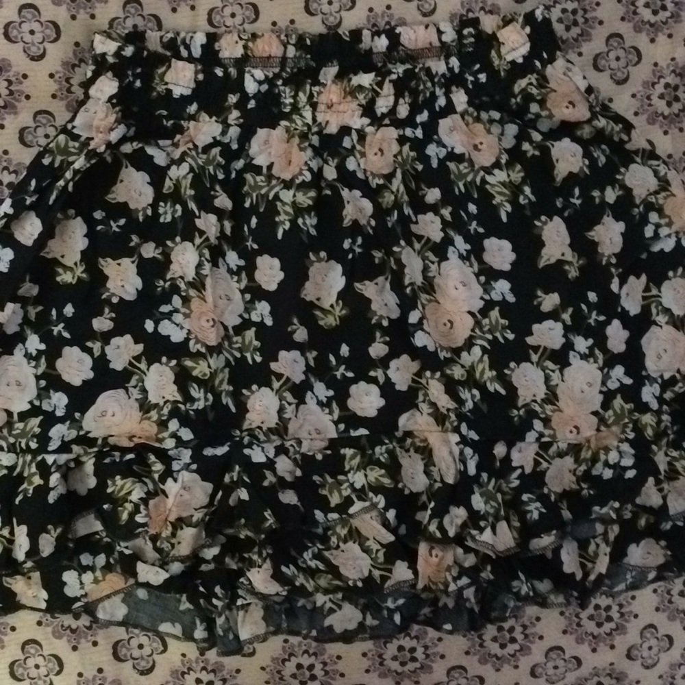 Floral Print Skirt