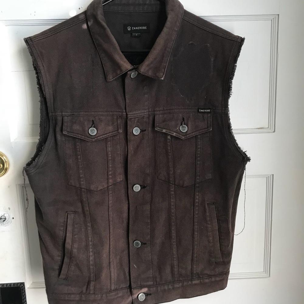 Zanerobe Wolfpack Denim Vest - medium