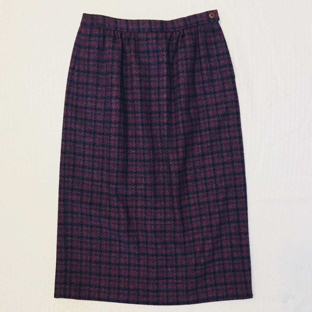 (Vintage) 1990s Pendleton High Waisted Wool Skirt