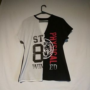 NWOT small tee Cutout chest