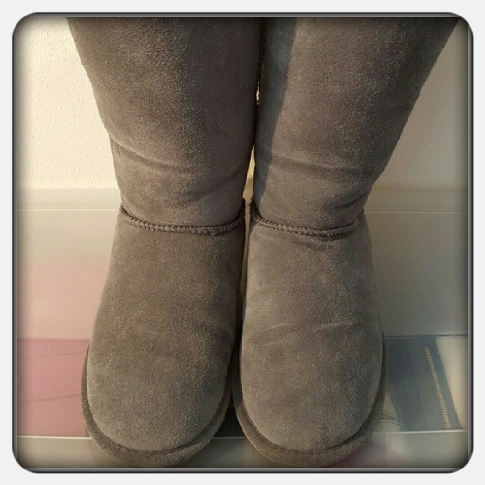 EUC Woman's Tall Grey Boots Sz 10M - Picture 6 of 7