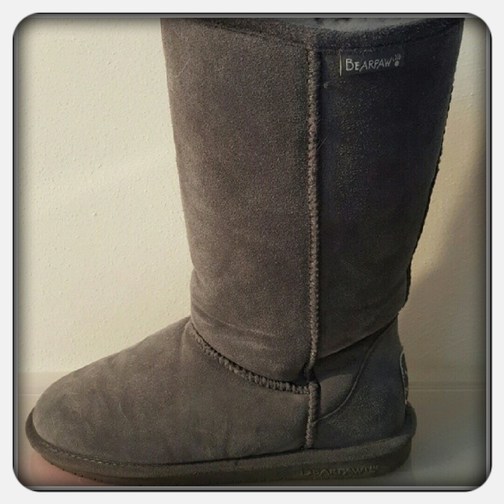 EUC Woman's Tall Grey Boots Sz 10M - Picture 7 of 7