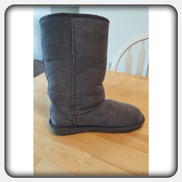 EUC Woman's Tall Grey Boots Sz 10M - Picture 4 of 7