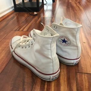 High top white converse