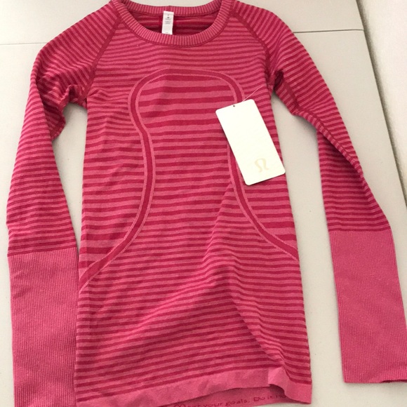 NWT HBRL LULULEMON SWIFTLY LS CREW LUCY STRIPE - 2 - Picture 2 of 7