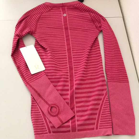 NWT HBRL LULULEMON SWIFTLY LS CREW LUCY STRIPE - 2 - Picture 4 of 7