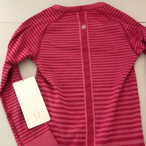 NWT HBRL LULULEMON SWIFTLY LS CREW LUCY STRIPE - 2 - Picture 5 of 7