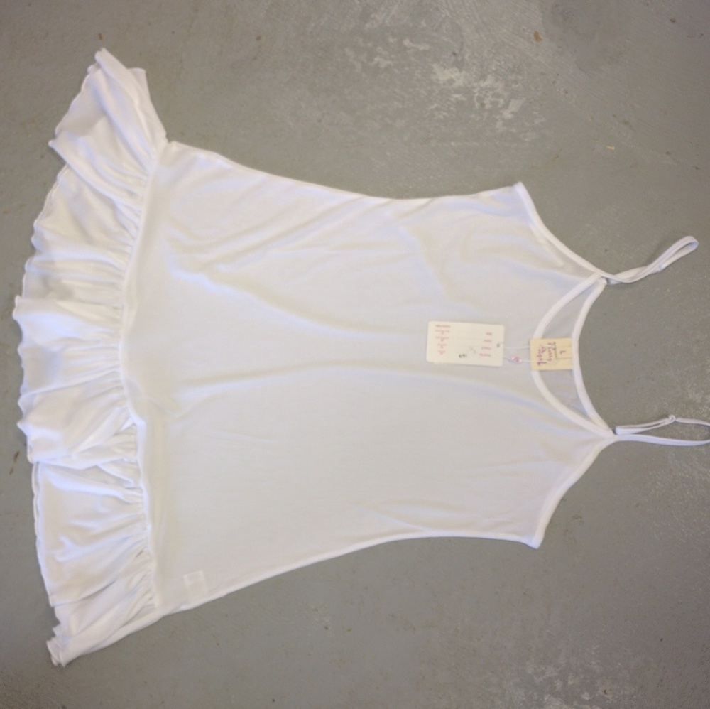 White Dress  Extender Slip Adjustable Simple