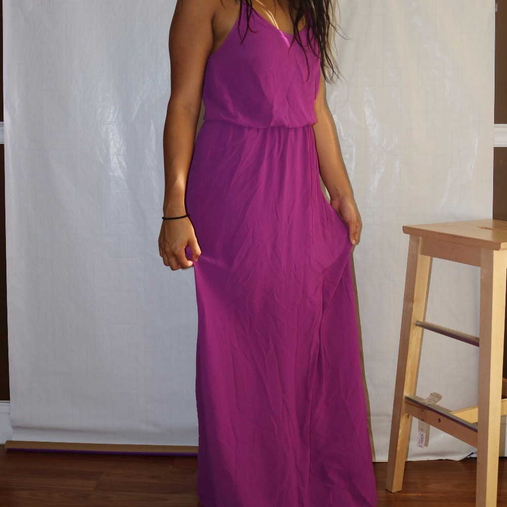 Purple maxi dress