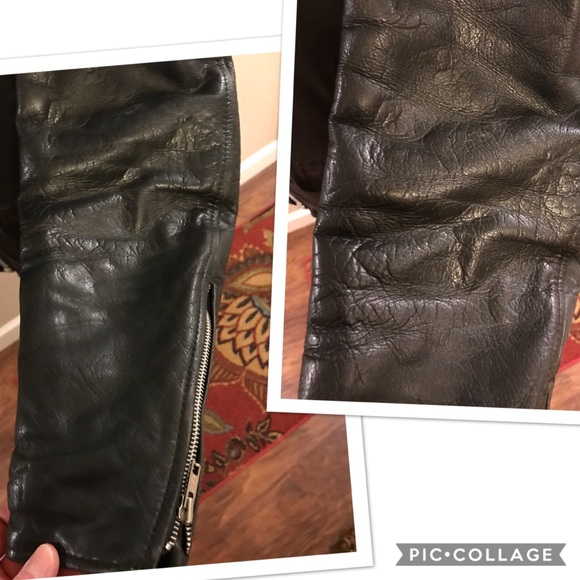 Vintage motorcycle leather jacket - Picture 5 of 8