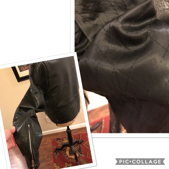 Vintage motorcycle leather jacket - Picture 6 of 8