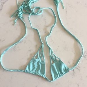 ACACIA Swimwear Small Turquoise Bikini top