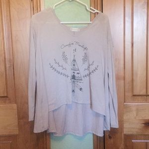 “campfire moonlight” loose top