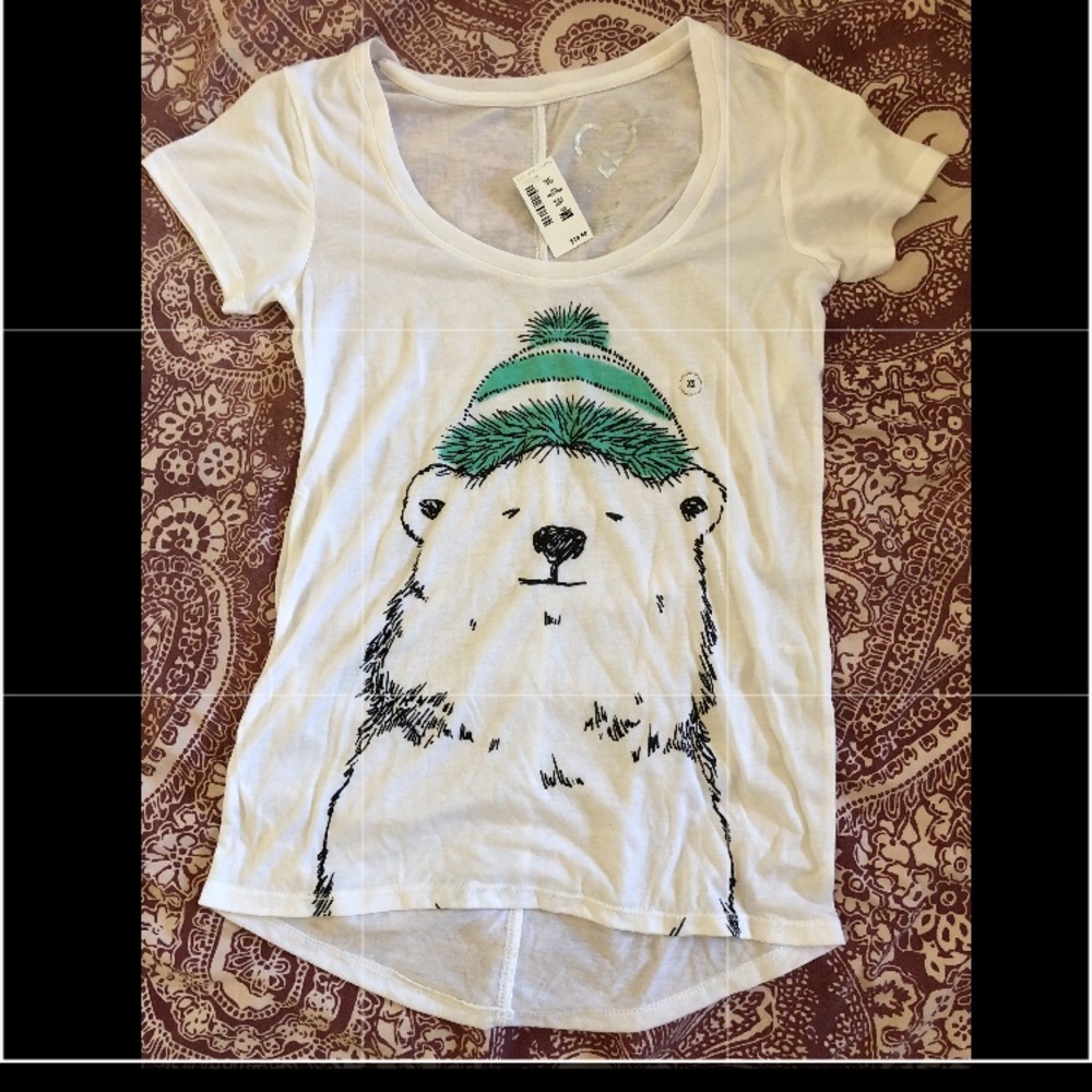 Aeropostale Short Sleeved Polar Bear Graphic Tee - Picture 4 of 4