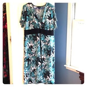 Mossimo Blue and White Dress