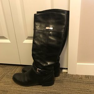 Size 8 black Coach boots