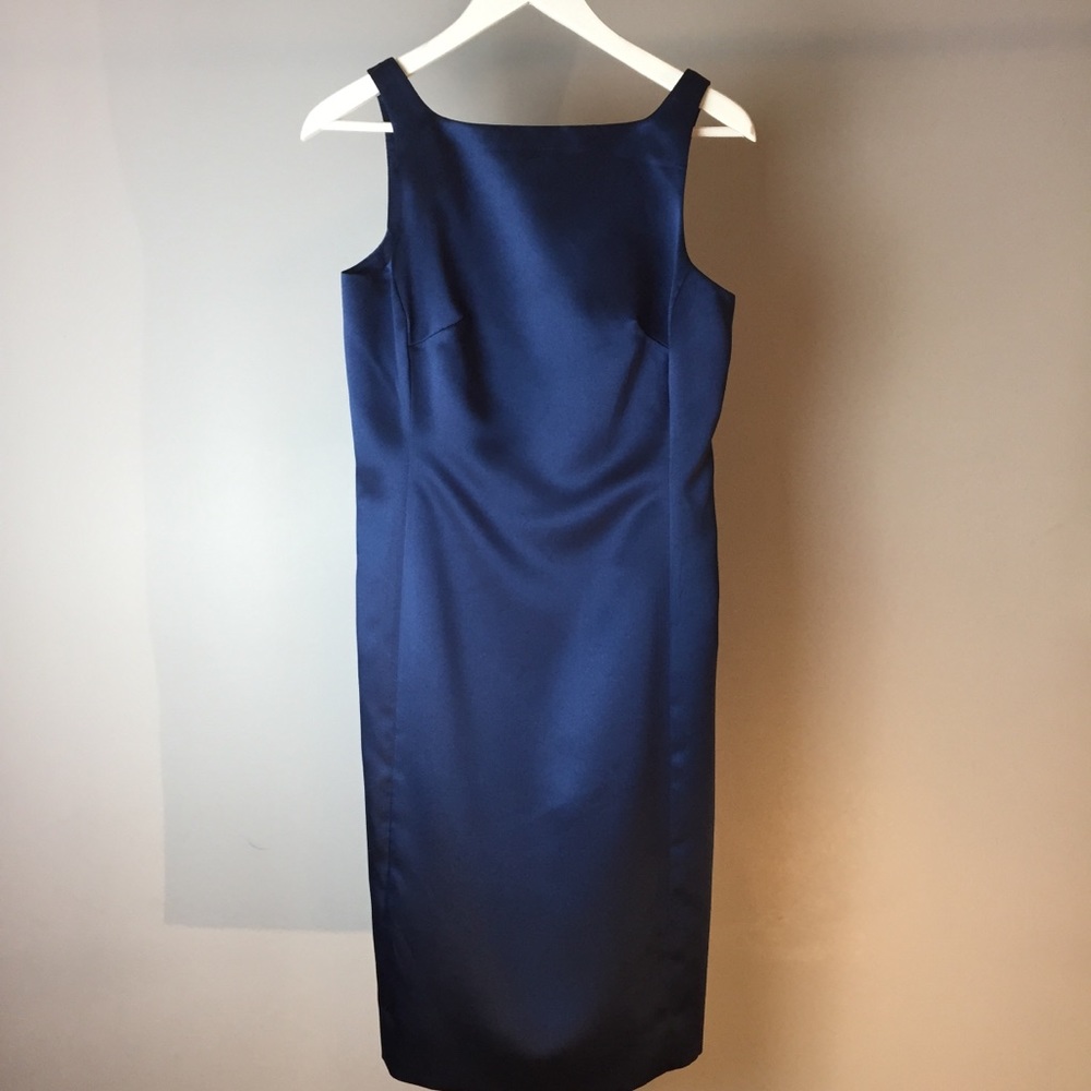 Navy Blue Sheath Dress -Size 6-