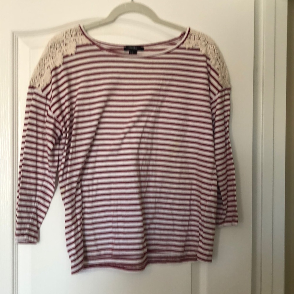 Striped red shirt