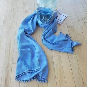 Bajra Neiman Marcus silk cashmere pom scarf