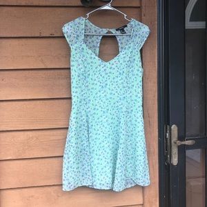 Mint Floral Dress
