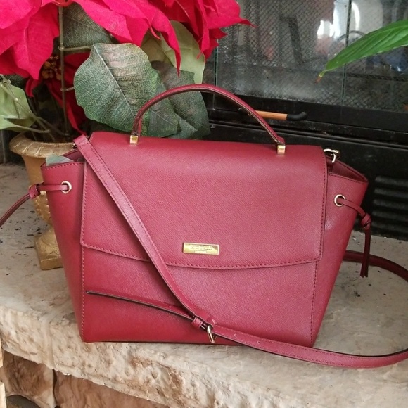 Kate Spade New York Laurel Way Burgundy Bag - Picture 2 of 8