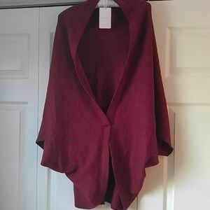 *PRICE DROP!* Wine colored kimono type wrap BNWT