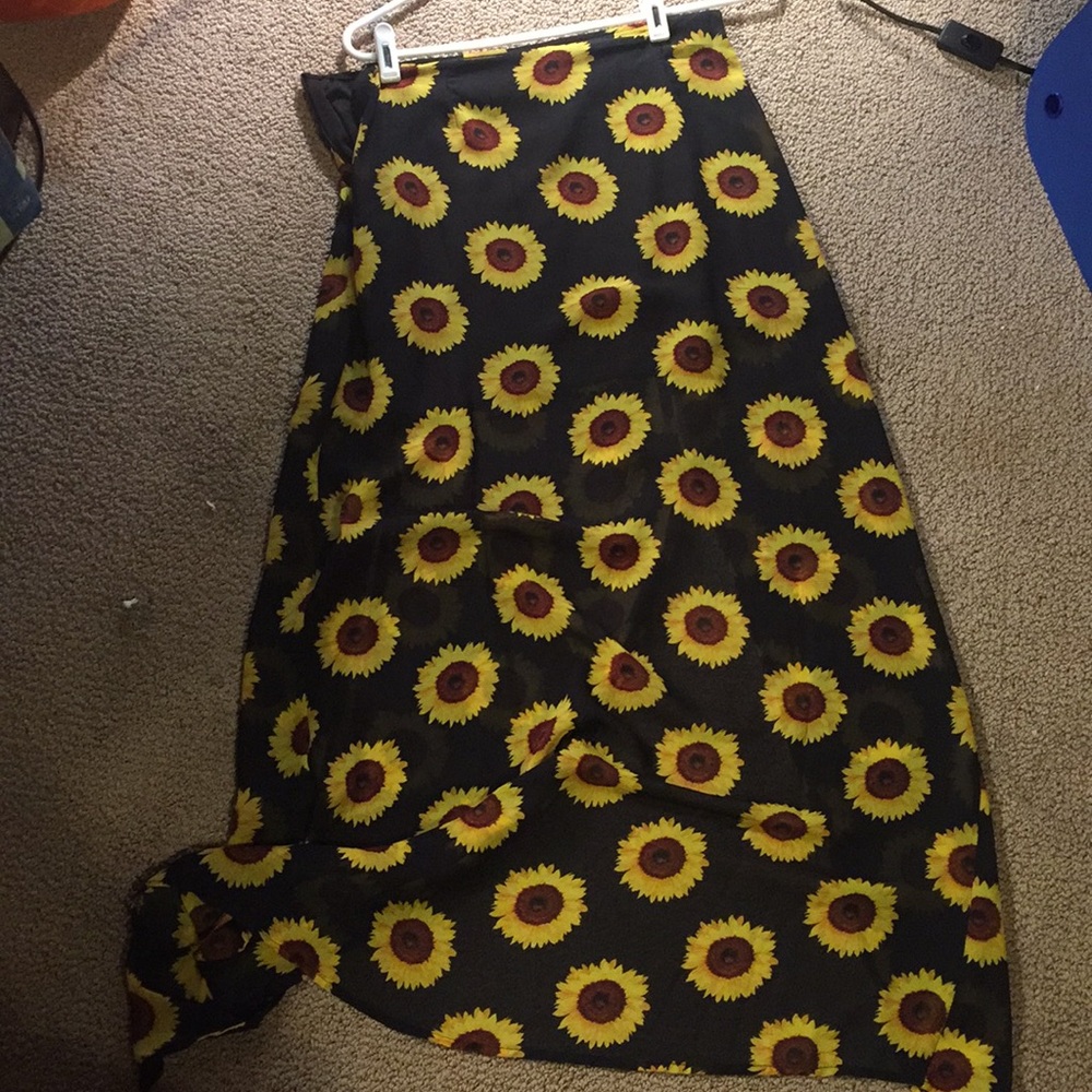 Sunflower maxiscirt