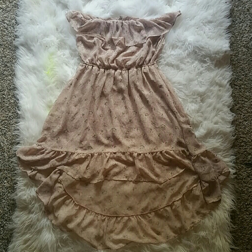Cute forever 21 strapless rose print sun dress