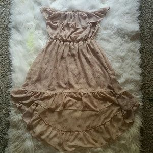 Cute forever 21 strapless rose print sun dress