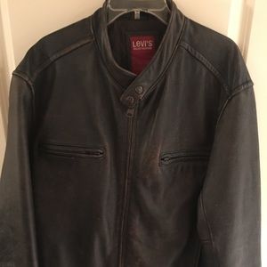 Levi’s Leather Biker Jacket XXL