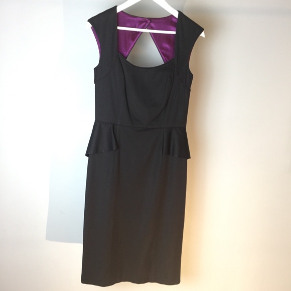 Stylish Classic Cut Black Dress - Picture 1 of 6