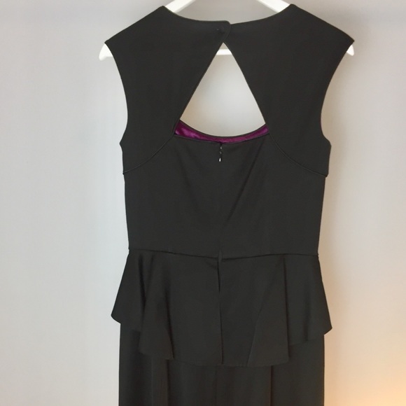 Stylish Classic Cut Black Dress - Picture 4 of 6