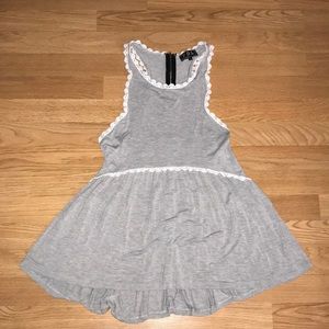 Grey high low top