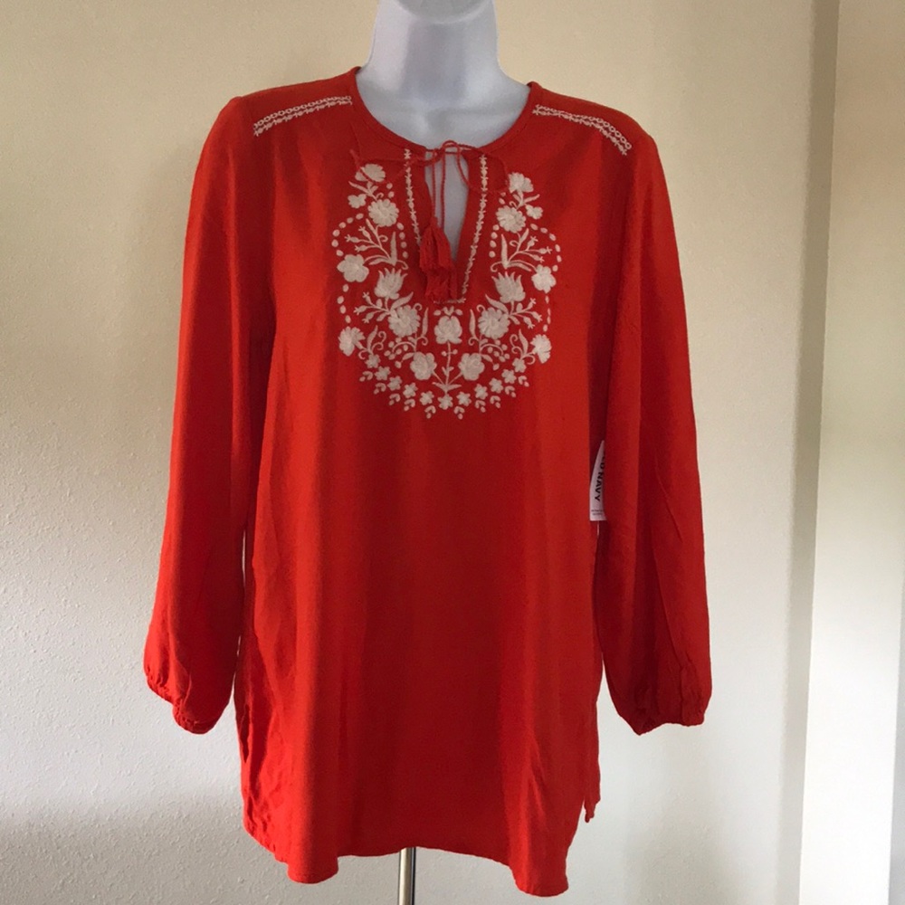 BNWT old navy tunic top orange color