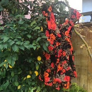 Tracy Reese floral red dress! Size 6. Like new.