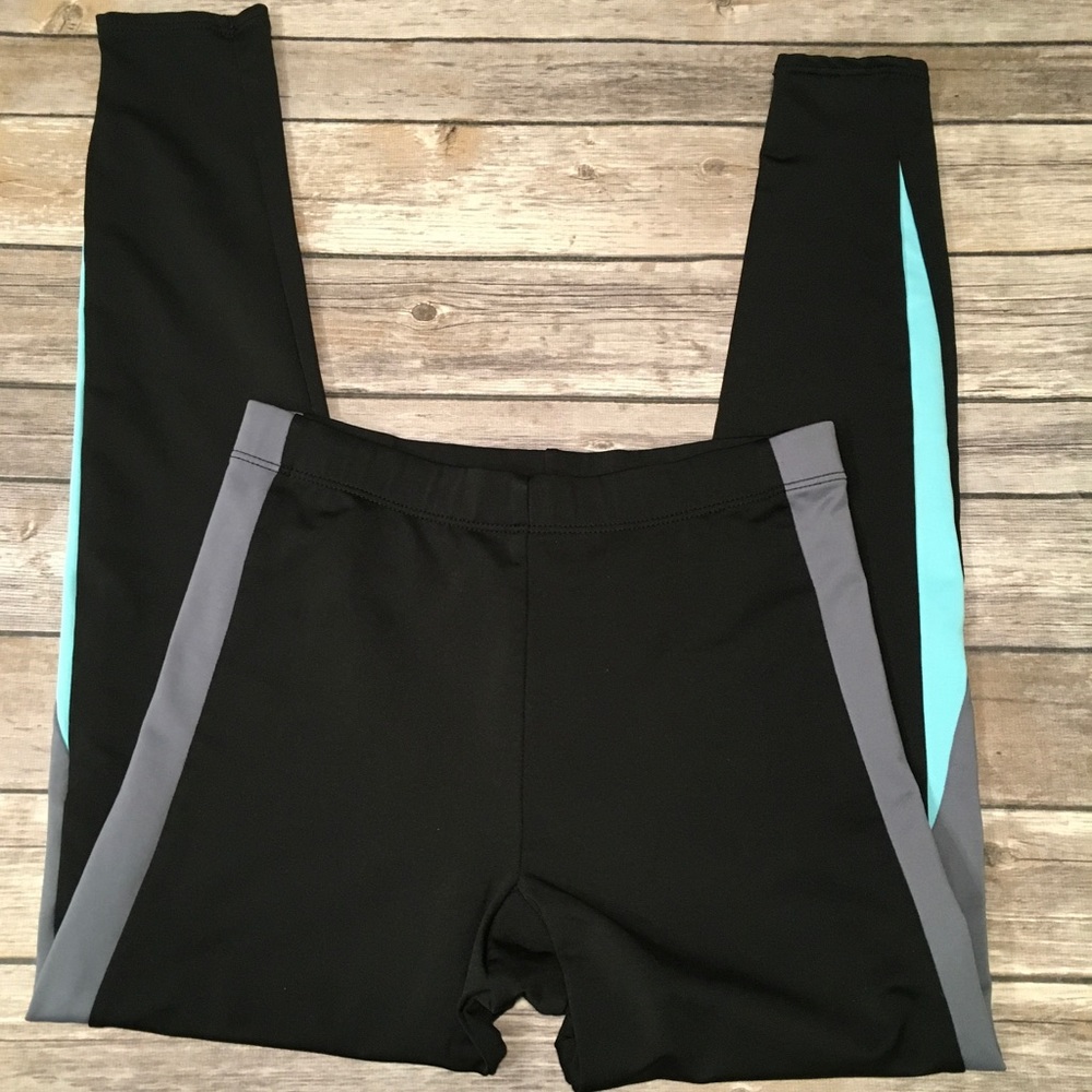 ProSpirit Black Gray Blue Workout Fitness Leggings