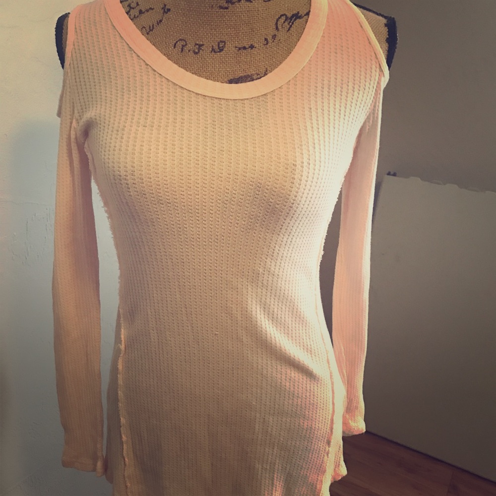 Women's Allison joy sheer pink shoulder less top