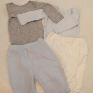 Essentials Blue, white, and grey set