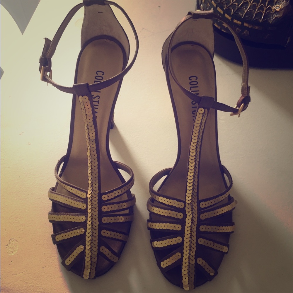 💥 SALE 👑 Retro Colin Stuart sequined heels 👑